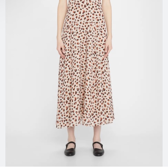 Theory flora leopard print silk midi cami dress - Picture 13 of 14